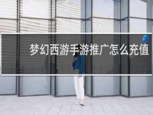 梦幻西游手游推广怎么充值