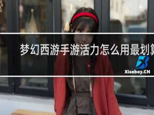 梦幻西游手游活力怎么用最划算