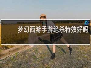 梦幻西游手游绝杀特效好吗