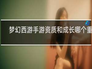 梦幻西游手游资质和成长哪个重要