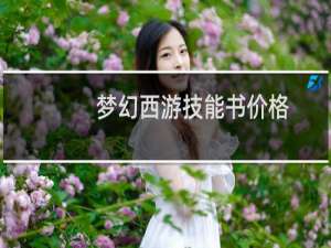 梦幻西游技能书价格