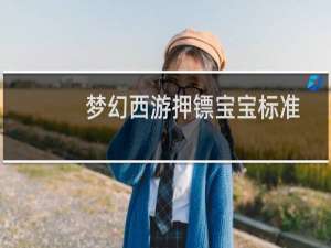 梦幻西游押镖宝宝标准