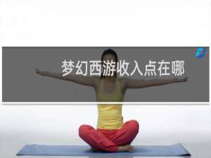 梦幻西游收入点在哪