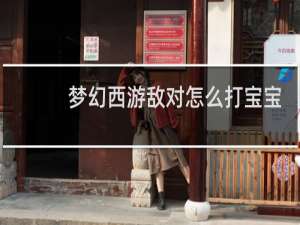 梦幻西游敌对怎么打宝宝