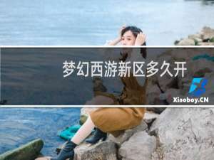 梦幻西游新区多久开