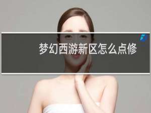 梦幻西游新区怎么点修