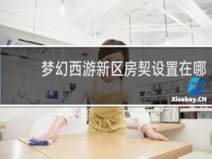 梦幻西游新区房契设置在哪