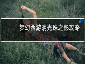 梦幻西游明光珠之影攻略