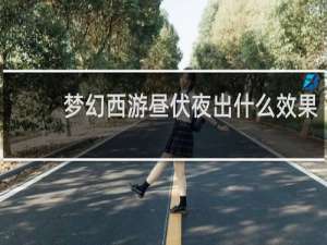 梦幻西游昼伏夜出什么效果