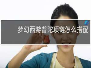 梦幻西游普陀项链怎么搭配