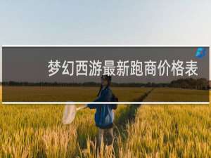 梦幻西游最新跑商价格表