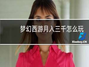 梦幻西游月入三千怎么玩