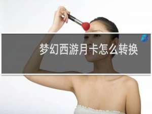 梦幻西游月卡怎么转换
