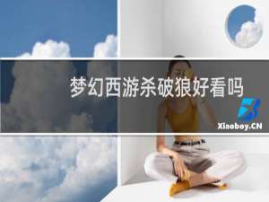 梦幻西游杀破狼好看吗