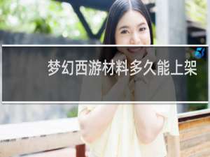 梦幻西游材料多久能上架