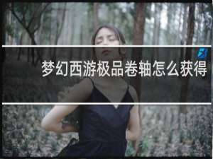梦幻西游极品卷轴怎么获得