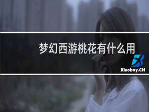 梦幻西游桃花有什么用