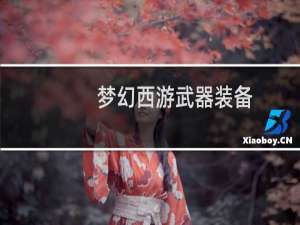 梦幻西游武器装备