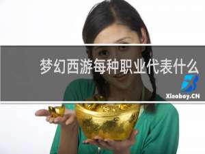 梦幻西游每种职业代表什么