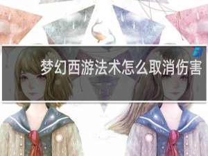 梦幻西游法术怎么取消伤害
