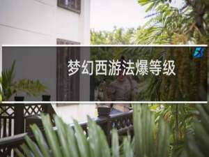 梦幻西游法爆等级