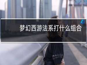 梦幻西游法系打什么组合