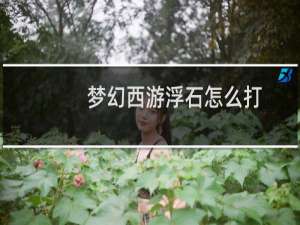 梦幻西游浮石怎么打