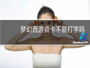 梦幻西游点卡不能打字吗