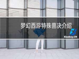 梦幻西游特殊兽决介绍