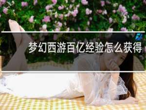 梦幻西游百亿经验怎么获得