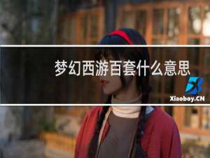 梦幻西游百套什么意思