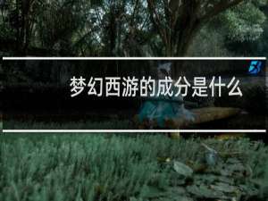梦幻西游的成分是什么