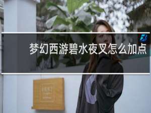 梦幻西游碧水夜叉怎么加点