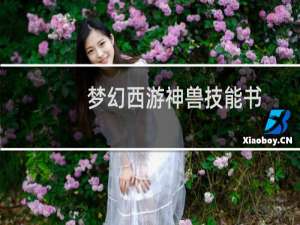 梦幻西游神兽技能书