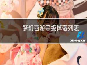 梦幻西游等级掉落列表