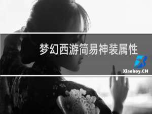 梦幻西游简易神装属性