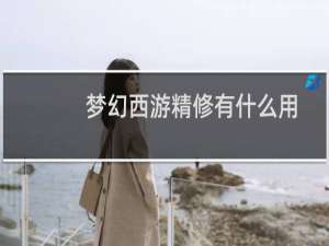 梦幻西游精修有什么用