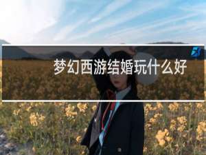 梦幻西游结婚玩什么好