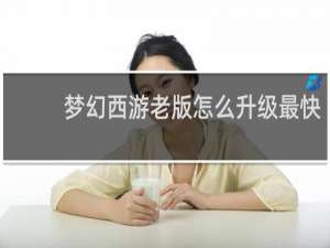 梦幻西游老版怎么升级最快