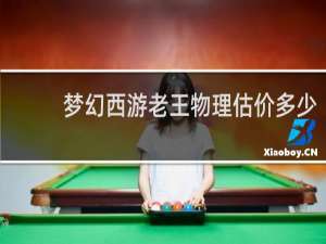 梦幻西游老王物理估价多少