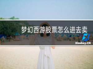 梦幻西游股票怎么进去卖