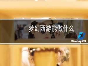 梦幻西游能做什么