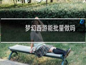 梦幻西游能批量做吗