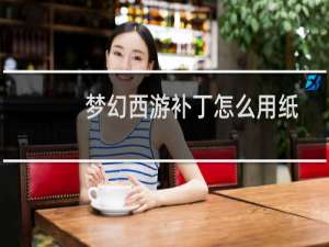 梦幻西游补丁怎么用纸