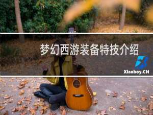 梦幻西游装备特技介绍
