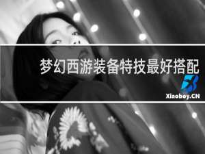 梦幻西游装备特技最好搭配