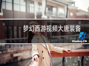 梦幻西游视频大唐装备