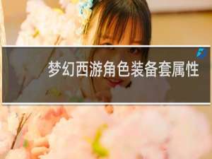 梦幻西游角色装备套属性