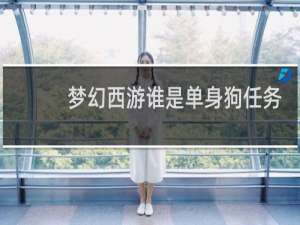 梦幻西游谁是单身狗任务