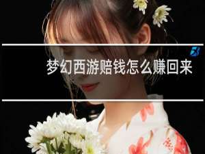 梦幻西游赔钱怎么赚回来